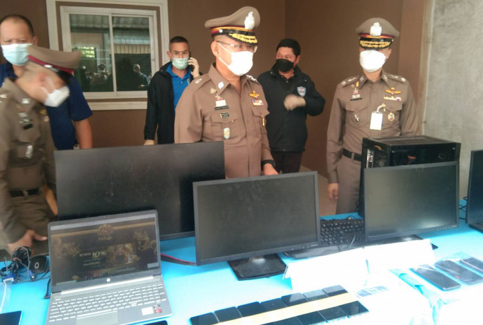 Online gambling ring busted in Nakhon Sawan